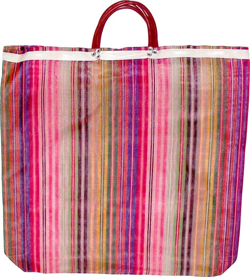 More Fiesta 3 Large Mercado Bags, High Thread Mesh 20 x 22 Inches Market Reusable Grocery Bag - Image 4